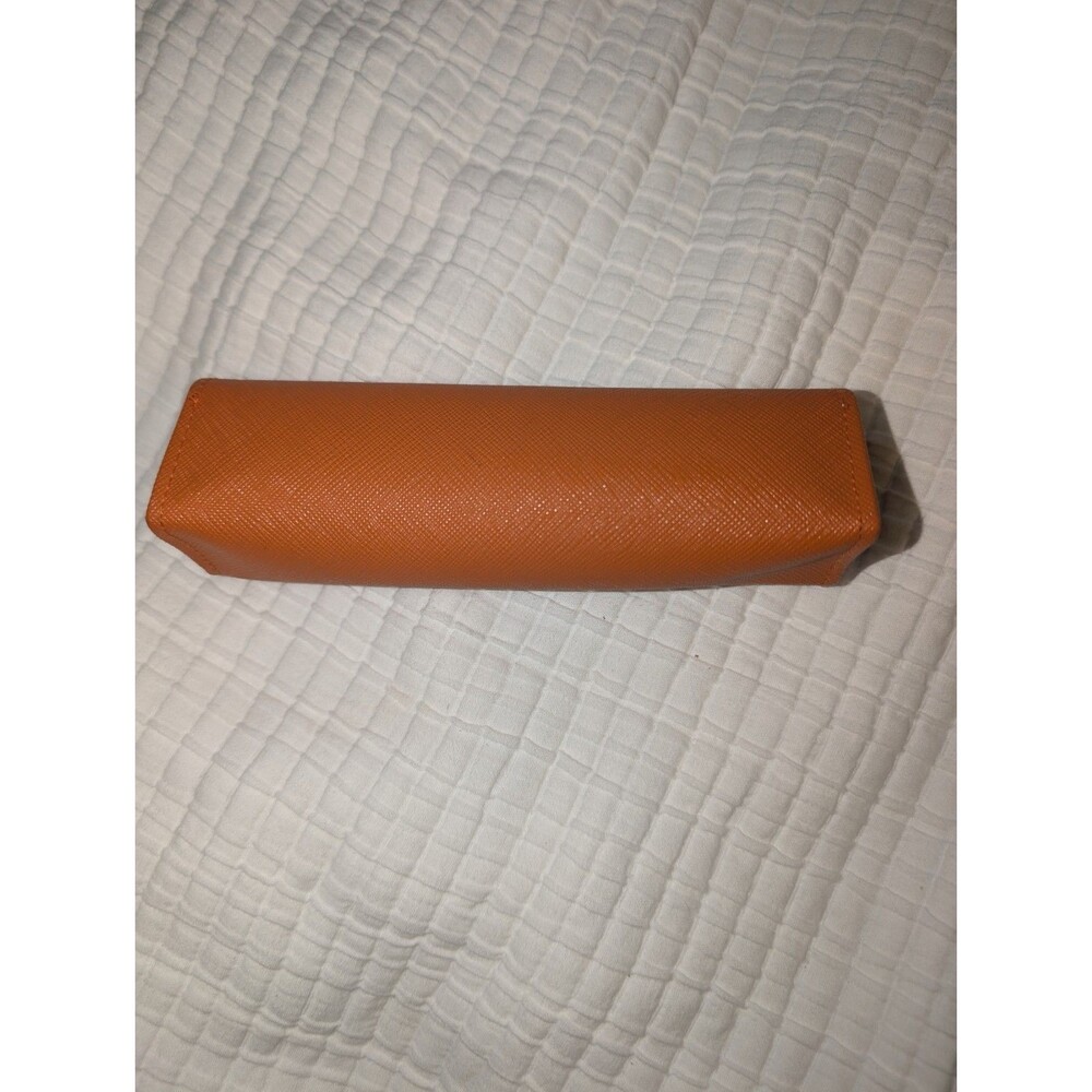 Tory Burch Authentic Eyeglasses Case Sunglasses Slim Magnetic Case Logo Orange - Picture 3 of 5